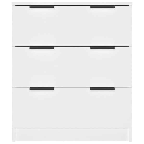 Skänk vit 60x30x70 cm konstruerat trä