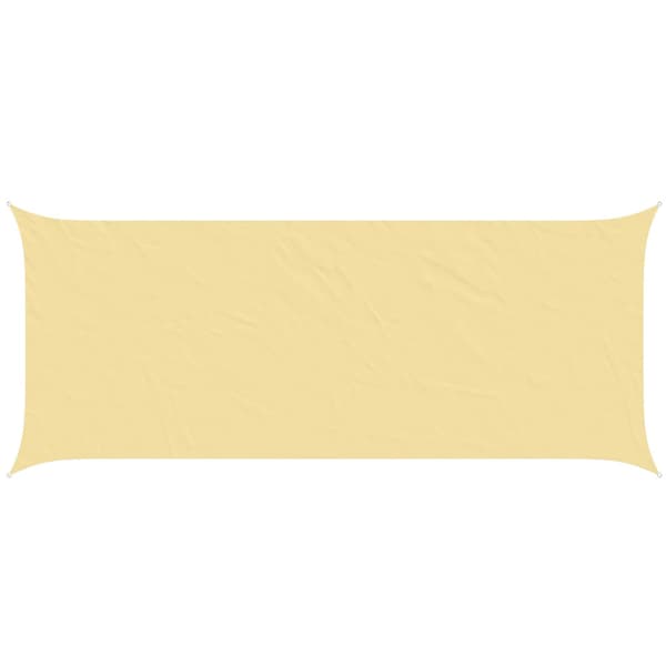 Solskugge segel Sand 6 x 2,5 m 100% polyester oxford