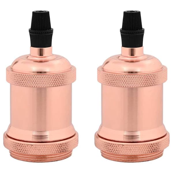 Lamphållare 2 st roséguld E27