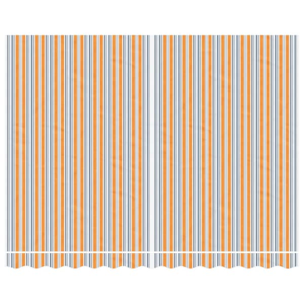 Ersättningstyg för markis orange och blå 3,5x2,5 m polyester
