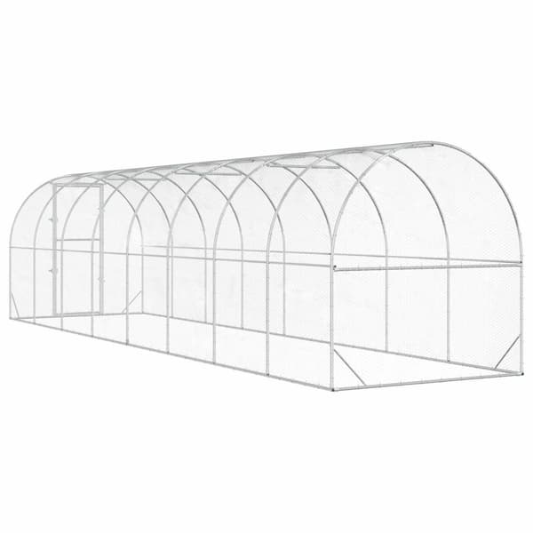 Hönsgård Silver 800 x 200 x 200 cm Galvaniserat stål