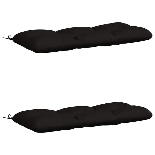 2-delade Bänk Kuddar VIANEN 100% Polyester Svart