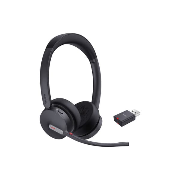 Yealink WH64 Hybrid Dual - headset - USB-A via DECT-adapter, USB-C