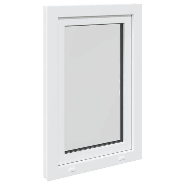 Källarfönster RISOR Vit 60 x 90 cm PVC och glas