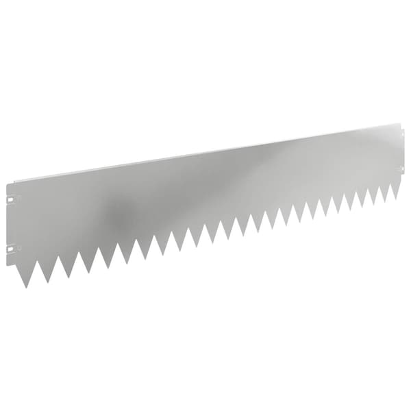 Kant för gräsmatta 20 pcs 103 x 20 cm Stål Silver