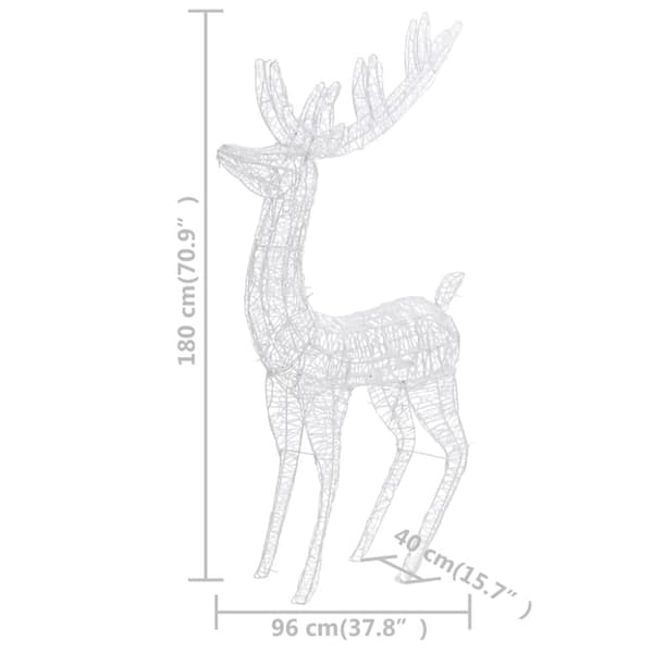 Julren akryl 250 LED 180 cm varmvit