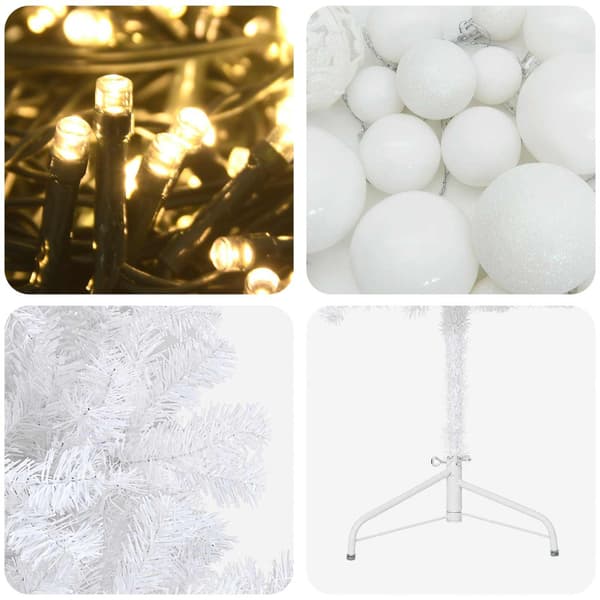 Plast Hingad Julgran 150 cm 150 LED-lampor Varmvit