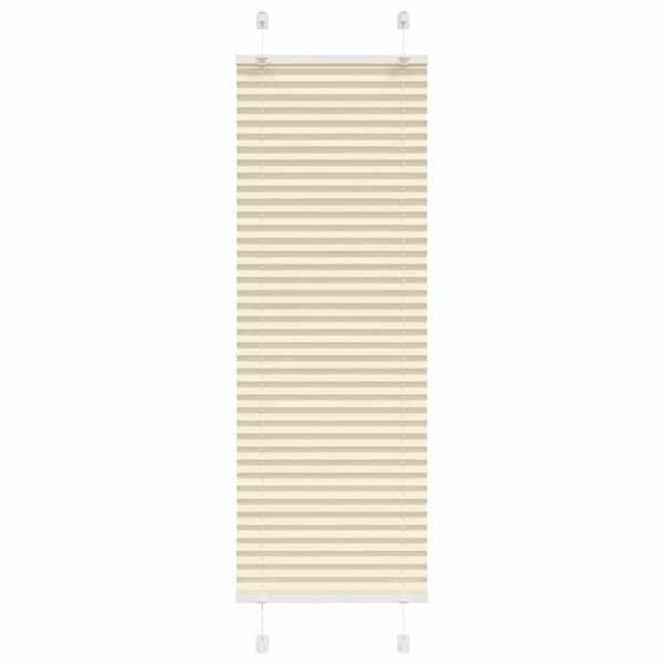 Plisserad persienn cremefärgad 50x150cm tyg bredd 49,4cm