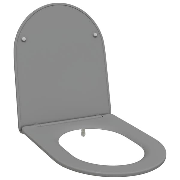 Toalettstol Grå 47 x 36 x 3,4 cm Duroplast