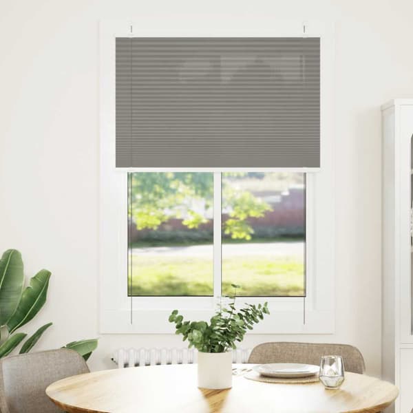 Plisserad persienn antracit 95x150cm tyg bredd 94,4cm polyester