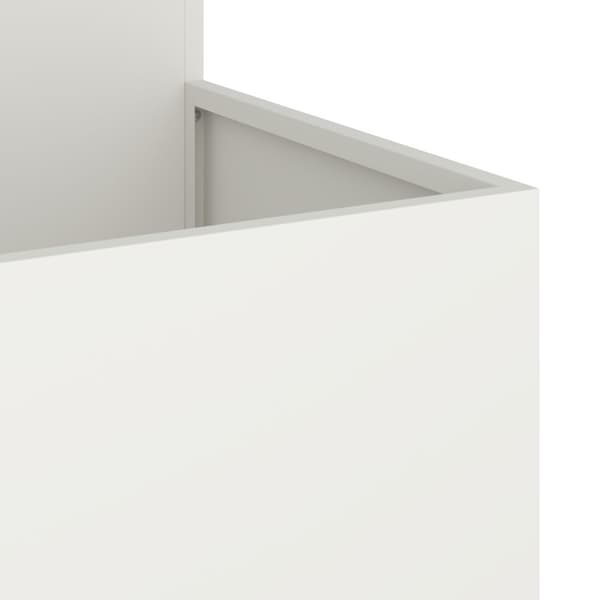 Trädgårdsplanterare Vit 80 x 80 x 60 cm Stål