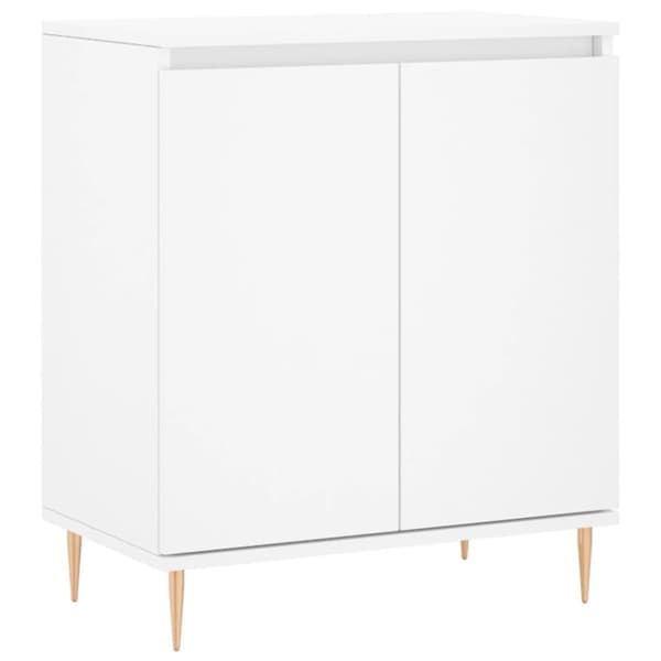 Byrå vit 60x35x70 cm konstruerat trä