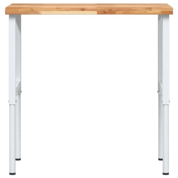 Arbetsbänk 100x60x(73-99,5) cm massiv akacia rektangulär