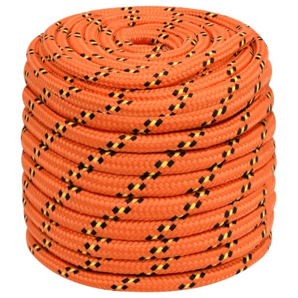 Båtlina orange 18 mm 100 m polypropylen