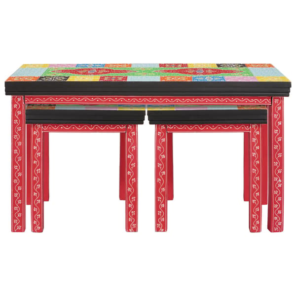Sidobord 2 pcs Flerfärgsdesign