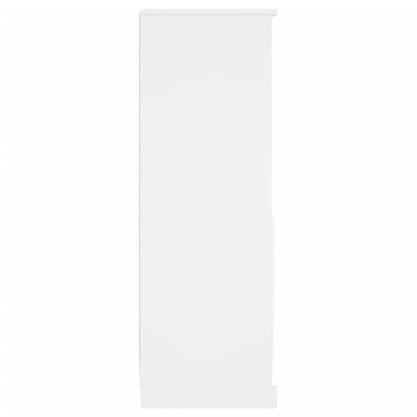 Skåp vit 36x35,5x103,5 cm konstruerat trä