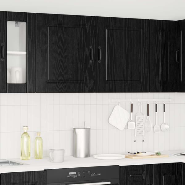 Diskmaskin panel med dörr Kalmar 2 pcs Svart Ek 50 x 31 x 60 cm