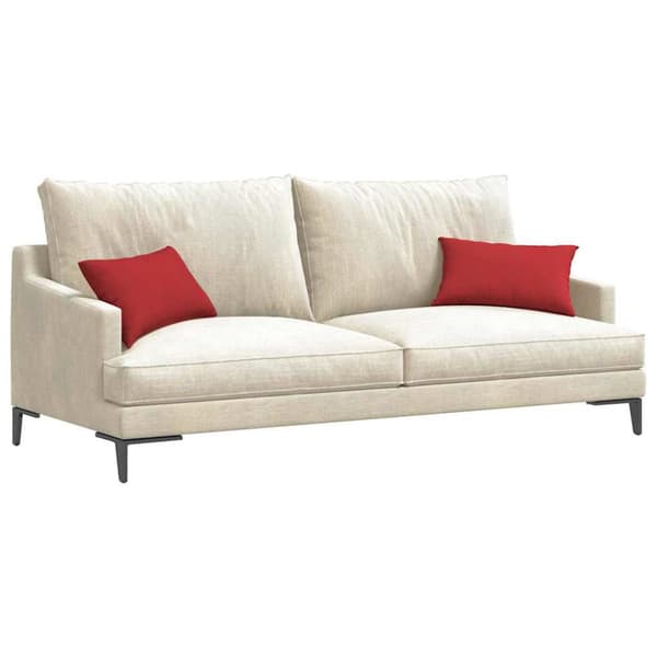 Sofakuddar 2 pcs Röd 50 x 30 cm tyg