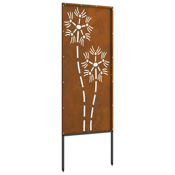 Trädgårds integritetsskärm Fiskfjäll Rostig 50 x 140 cm