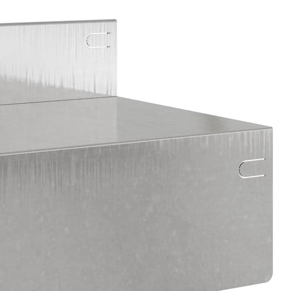 Kant för gräsmatta 10 pcs 100 x 10 x 8 cm Stål Silver