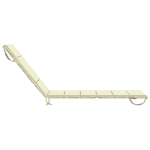 Solstol Kudde GEMERT 100% Polyester Gräddvit 200 x 60 x 3 cm