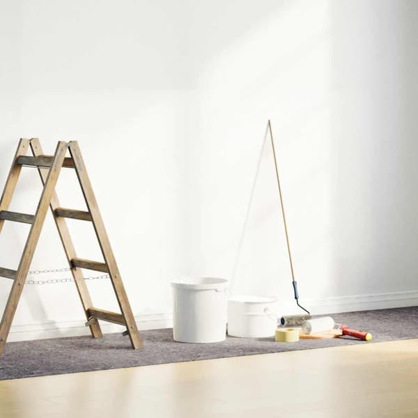 Halkfri målarduk 25 m 220 g/m² grå