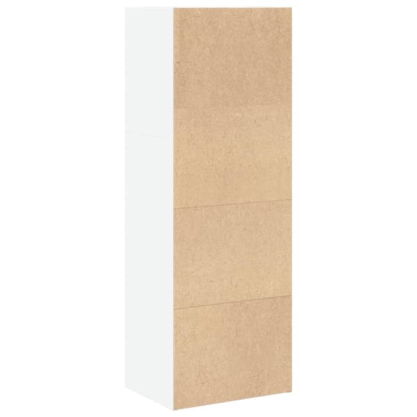 Bokhylla vit 40x30x114 cm konstruerat trä