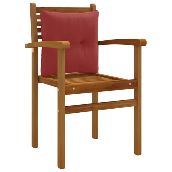 Ryggkudde PUTTEN 100% Polyester Vinröd 40 x 40 x 10 cm