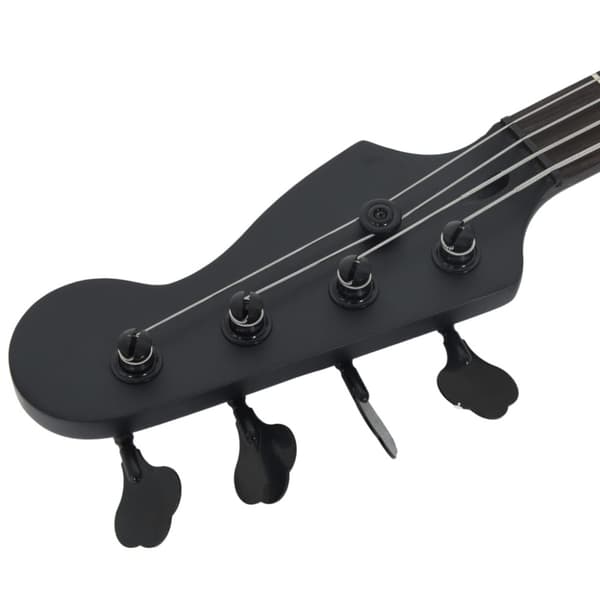 Elektrisk basgitarr för nybörjare med väska svart 4/4 46"