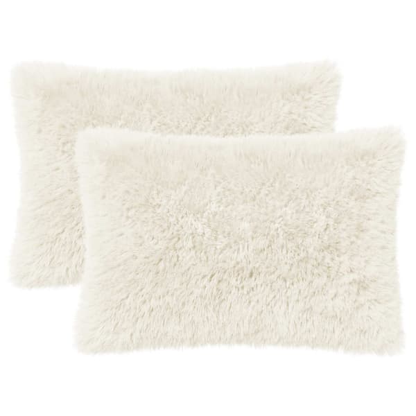 Kuddöverdrag 2 st HEERLEN Vit 40 x 60 cm PV Fleece