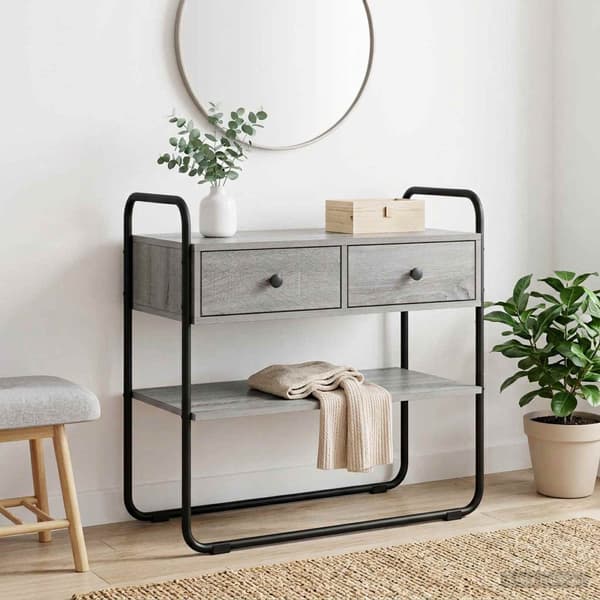 Konsolbord Grå Sonoma 80 x 40 x 75 cm Konstruerat trä