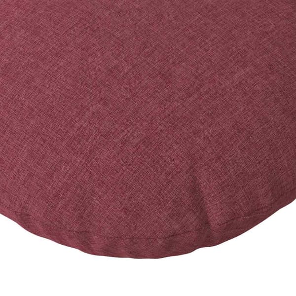 Sittkuddar 2 pcs Vinröd Ø80 x 29 cm tyg