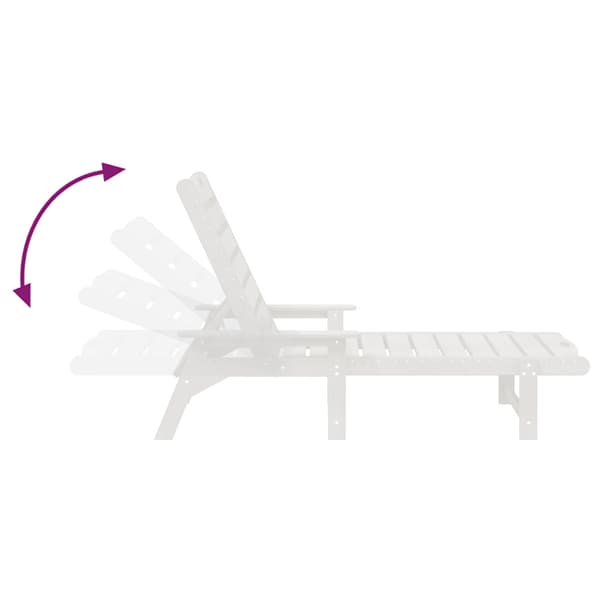 Solstol Reclining 3 pcs Vit polyeten