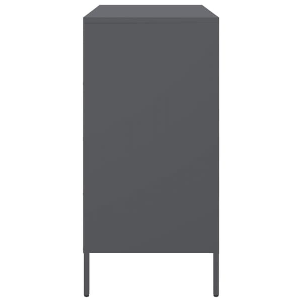 Skänk antracit 68x39x79 cm stål