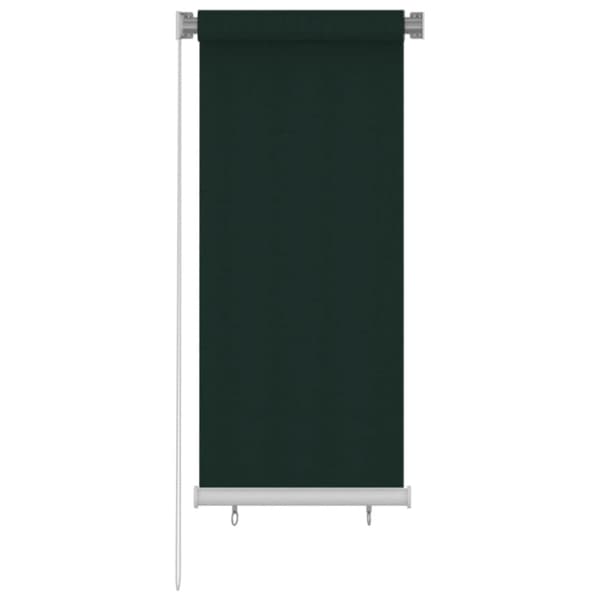 Rullgardin utomhus 60x140 cm mörkgrön HDPE