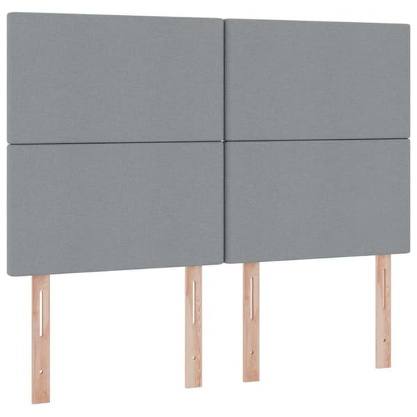 Förvaringssäng med madrass Ljusgrå 140 x 200 cm Polyester