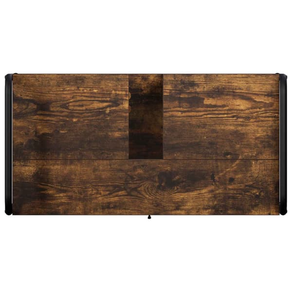 Badrumsskåpsset 4 st Rökt ek 40 x 36 x 181 cm Konstruerat trä
