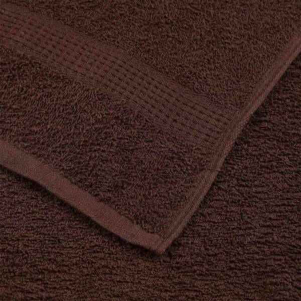 Duschhanddukar FROGN 10 st brun 70x140 cm 360 gsm