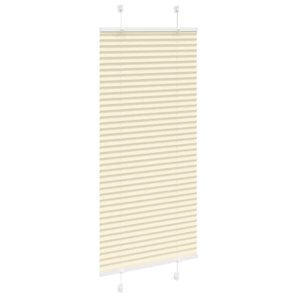 Plisserad persienn cremefärgad 55x150cm tyg bredd 54,4cm
