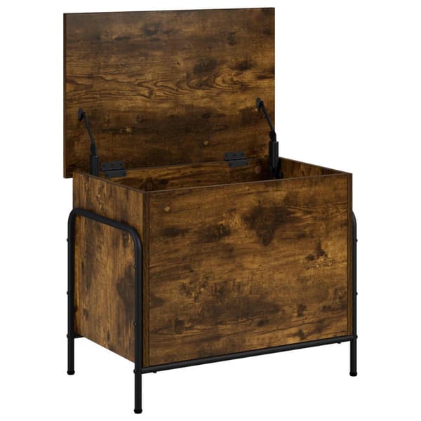 Förvaringslåda Rökt ek 80 x 40 x 49,5 cm Konstruerat trä