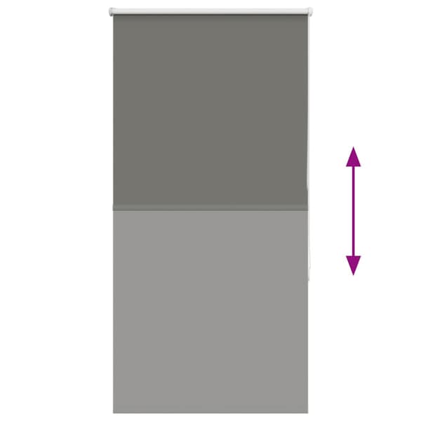 Rullgardin mörkläggning grå 85x150 cm tyg bredd 80,7 cm