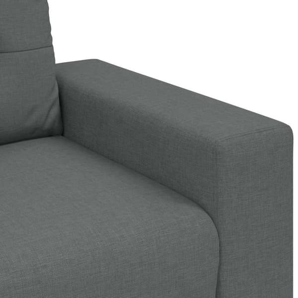 Loveseat soffa mörkgrå 180x77x82 cm tyg