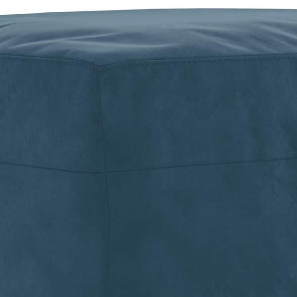 Bänk blå 100x35x41 cm sammet