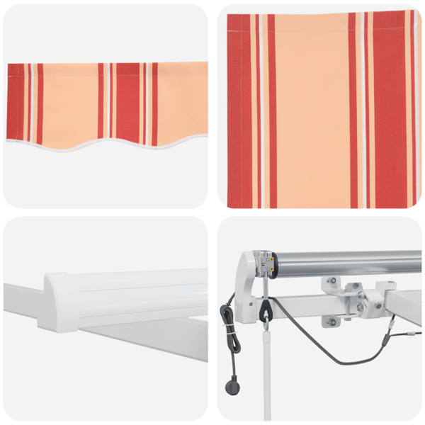 Markis tyg Gul och Orange 500 × 300 cm Polyester