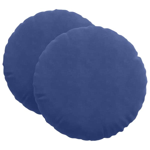 Sittkuddar 2 pcs Polisblå Ø60 x 21 cm Sammet