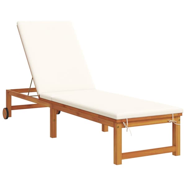 Solstol Reclining 2 pcs Brun Massivt Akaciaträ