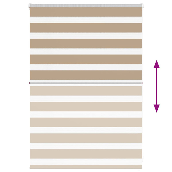 Rullgardin zebra 100x100 cm tyg bredd 95,9 cm polyester