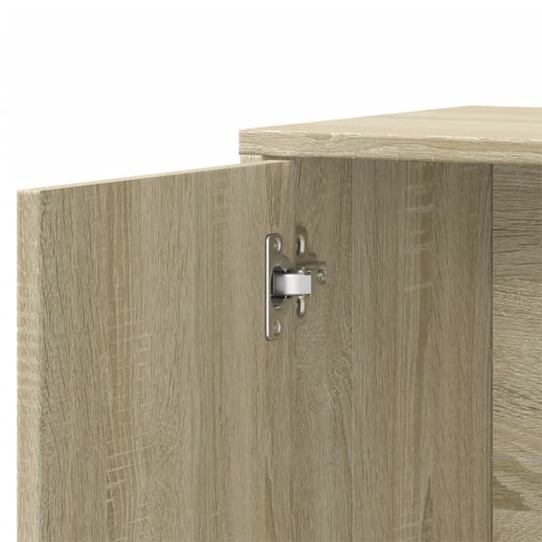 Skänkar 2 st sonoma-ek 60x31x70 cm konstruerat trä