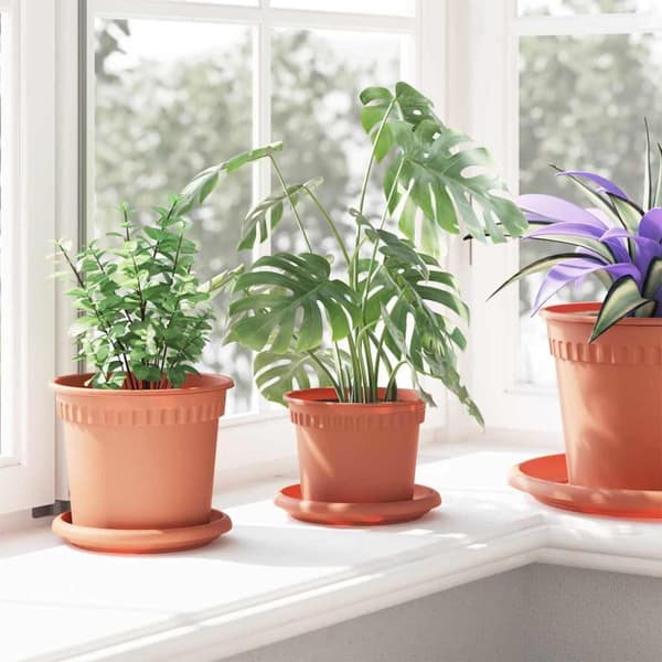 Växtkrukor 24 pcs Murgrön Ø 12,5 x 10 cm Plast