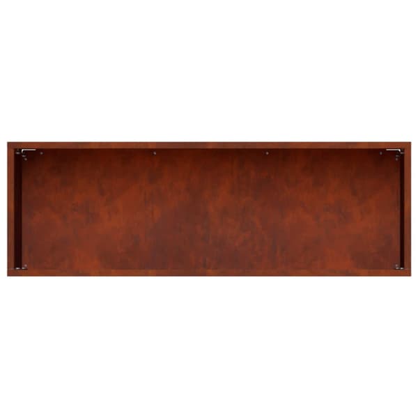 Trädgårdsplanterare 2 st Rostig 60 x 20 x 20 cm